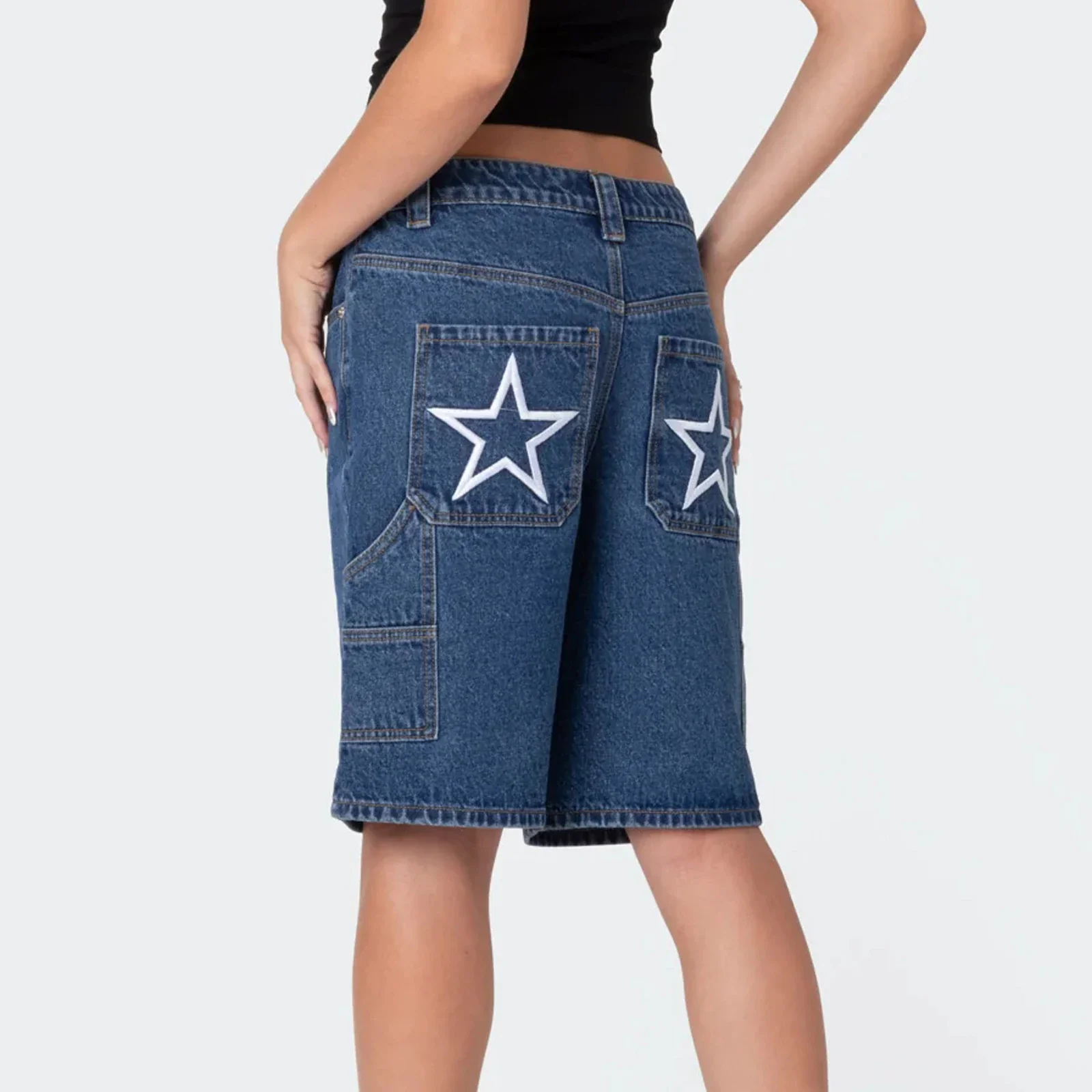 Striped Baggy Boyfriend Short - Image 5