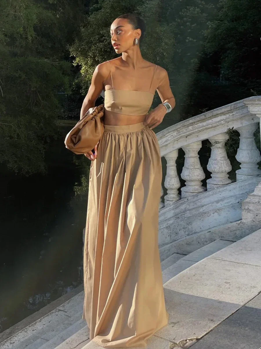 Striped Hollow Knitted Skirt Two Piece Set - Image 8