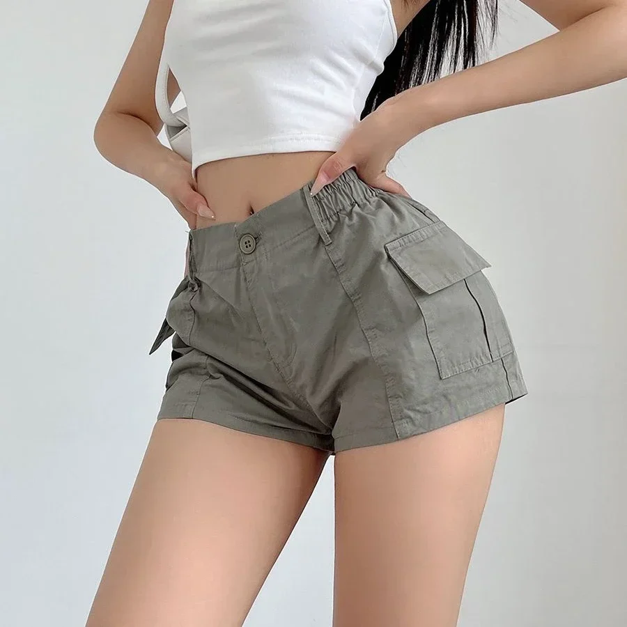 Striped Knit Low-Rise Short