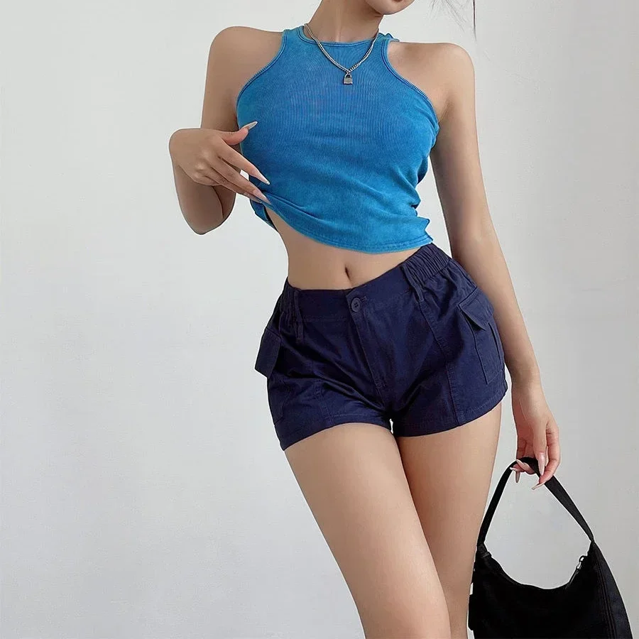 Striped Knit Low-Rise Short - Image 5