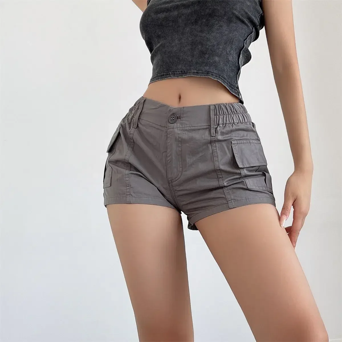 Striped Knit Low-Rise Short - Image 7