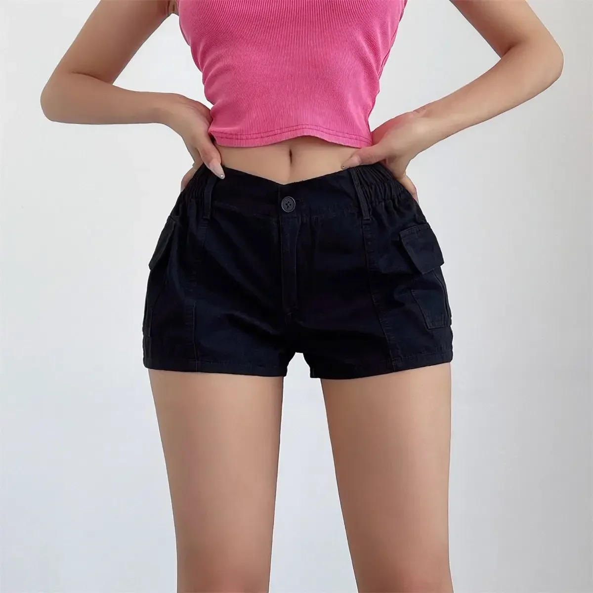 Striped Knit Low-Rise Short - Image 8
