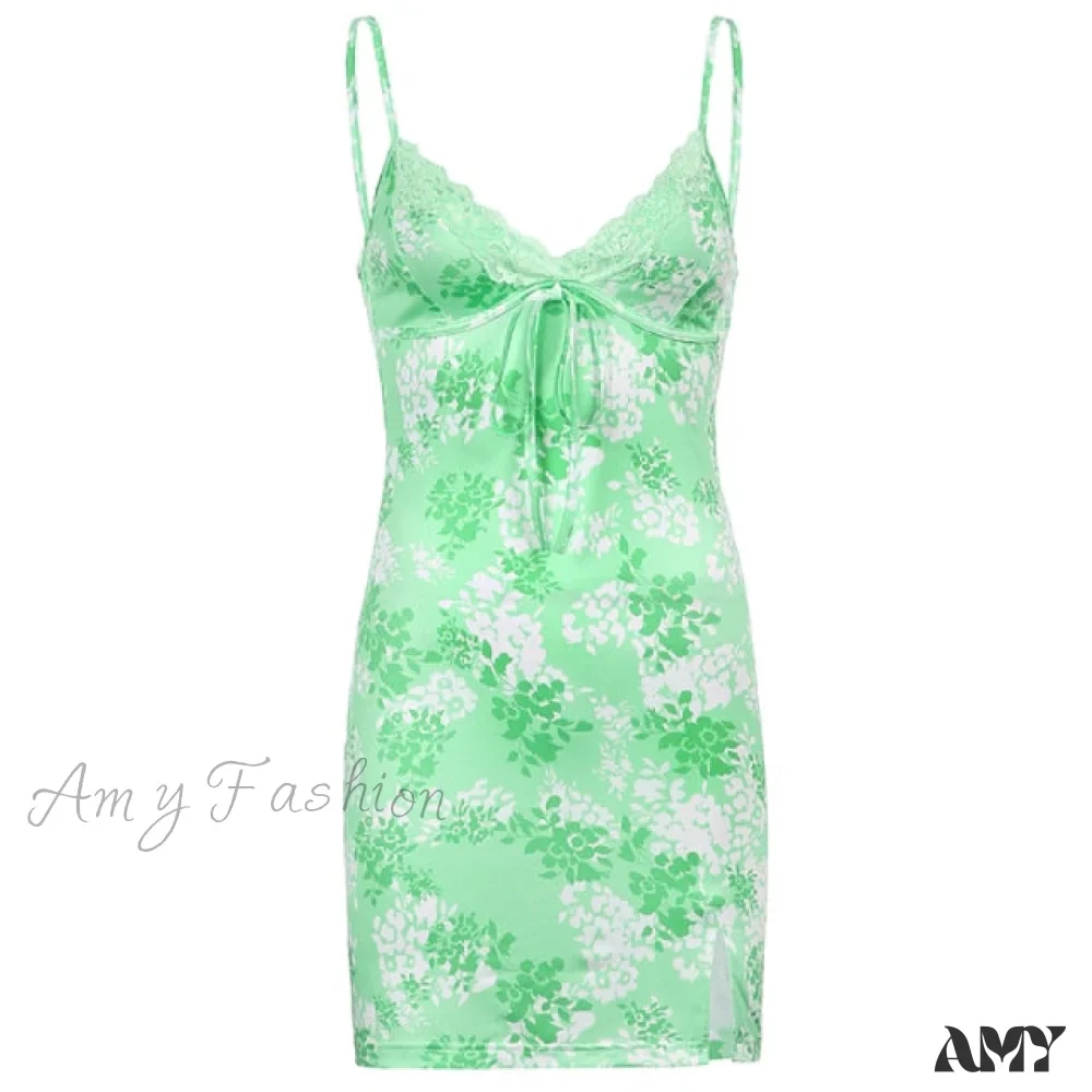 Amy Fashion - Sweetown Patchwork Lace Edge Cute Dress - Image 4