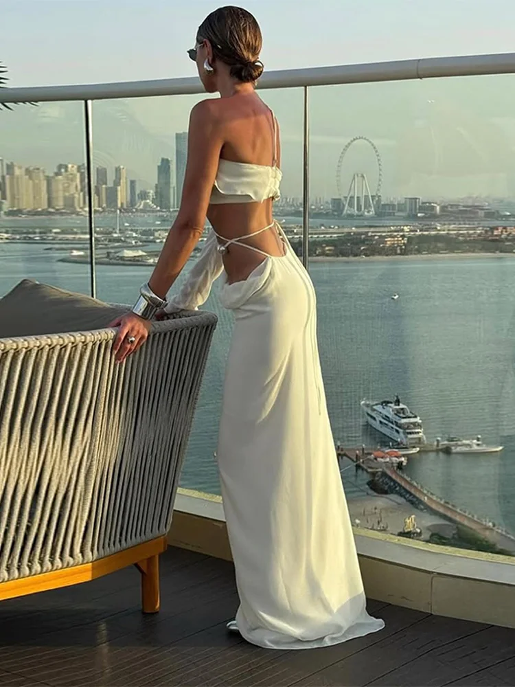 Tube Top Long Skirt Casual Two Piece Set - Image 6
