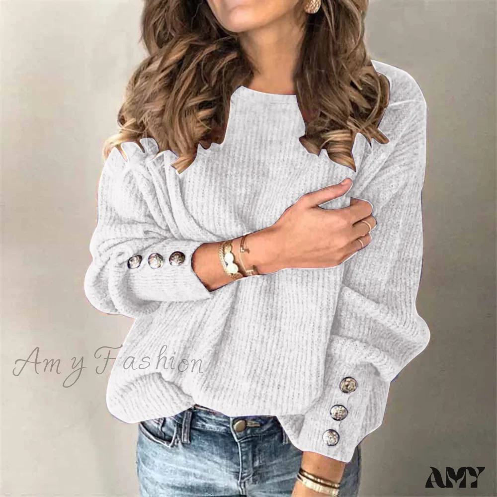 Turtleneck Fall Winter Warm Knitted Long Sleeve Plus Size Sweater - Image 2