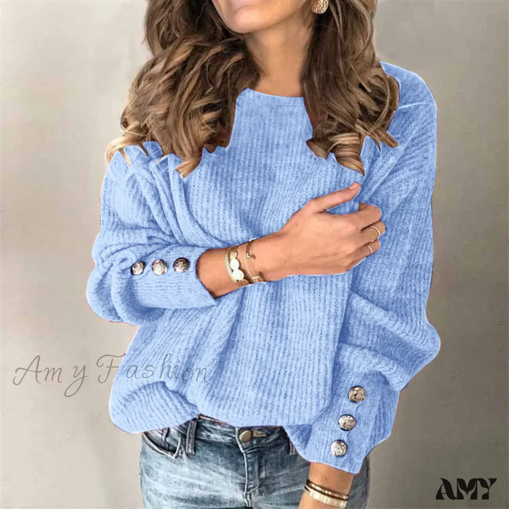 Turtleneck Fall Winter Warm Knitted Long Sleeve Plus Size Sweater - Image 3