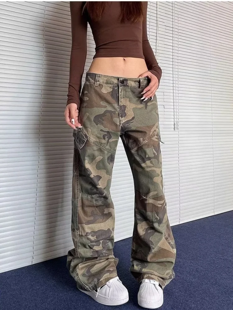 Washed Camouflage Pleated Cargo Pant - Image 3