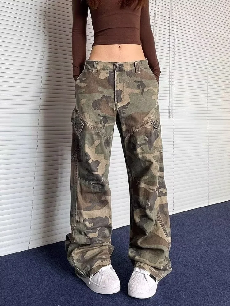 Washed Camouflage Pleated Cargo Pant - Image 5