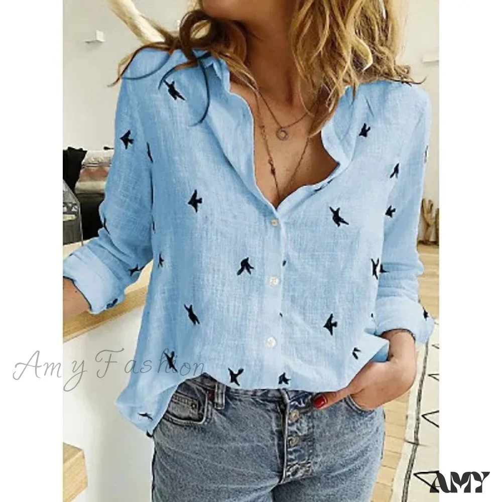 White Yellow Lapel Cardigan Oversized Shirt Blouse - Image 13