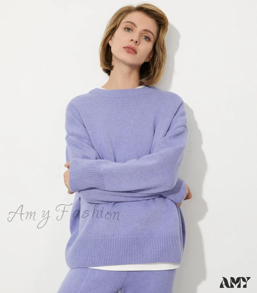 Winter Warm Thick Knit Solid Black Soft Pullover Loose Korean Autumn Women Coat O Neck Sweater - Image 11