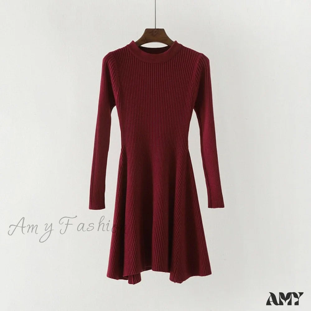 Amy Fashion - Irregular Hem Casual Dress - Image 10