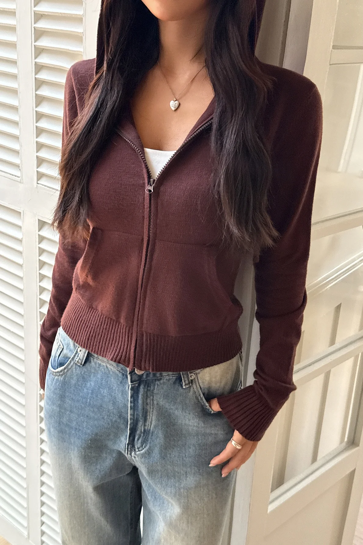 Y2K Trendy Knit Hoodie - Image 5